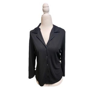 express black button up blouse